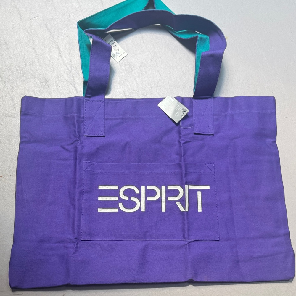 90s Vintage Esprit Purple Tote Bag